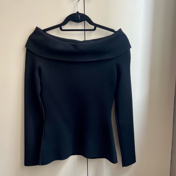 Proenza Schouler Black Off-Shoulder Top - Picture 5 of 7